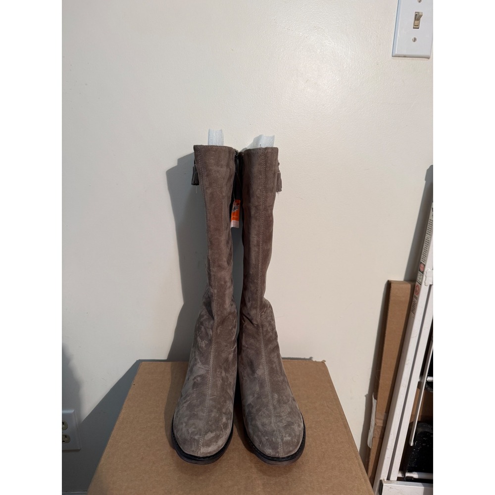 Propet Delaney Womens Tall Leather Boots Brown WFX215S Size 10 X Wide 2E